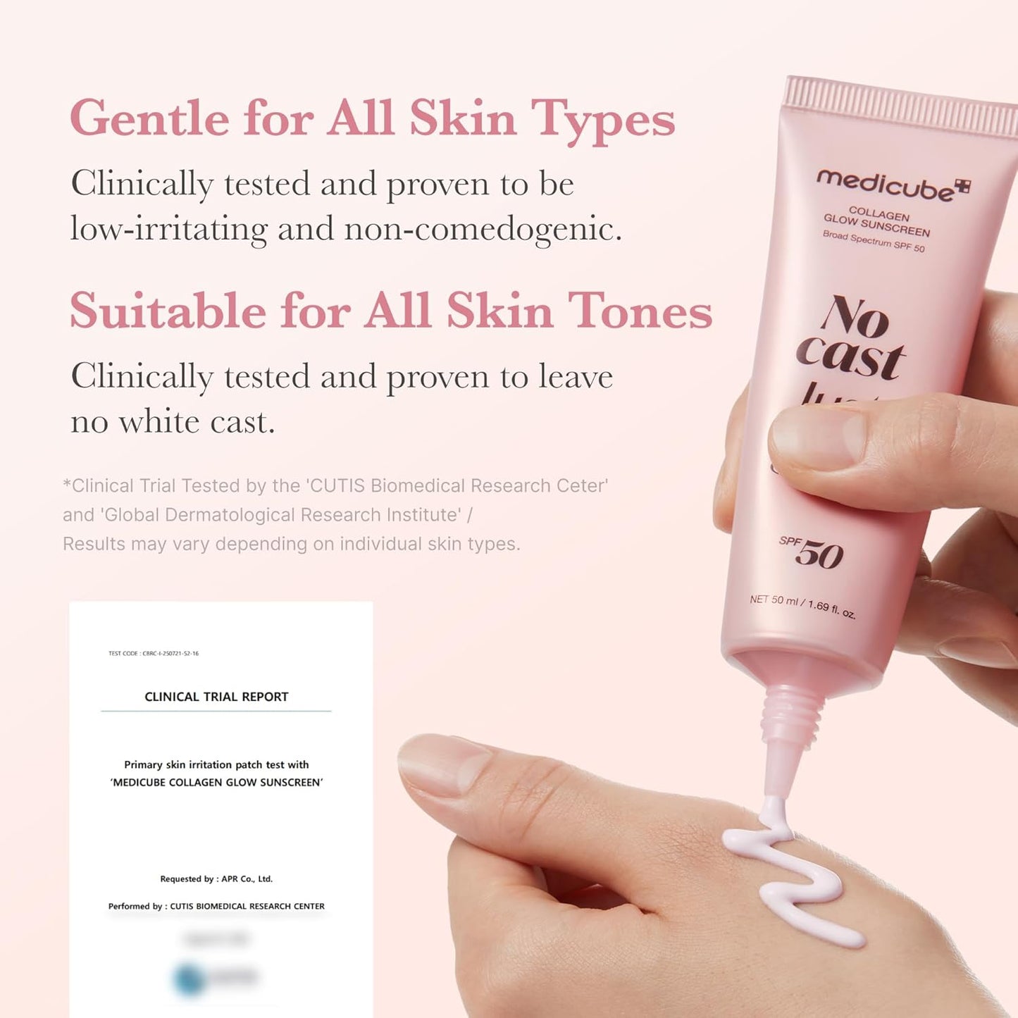-Medicube No Cast Just Glow Collagen Sunscreen